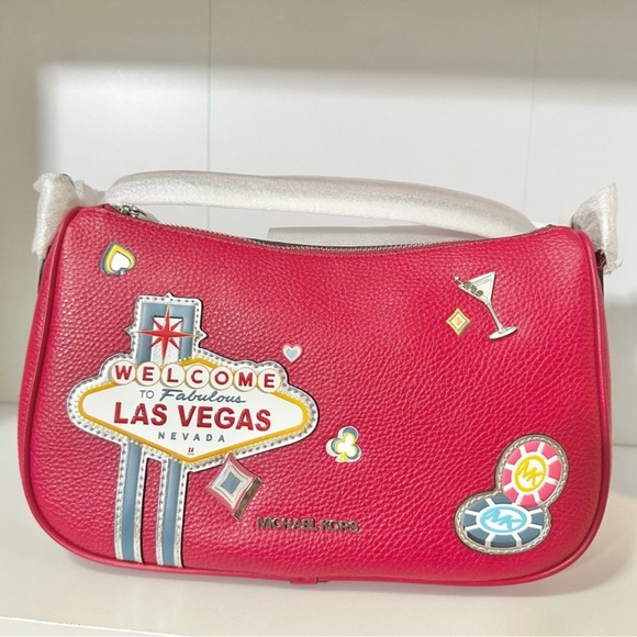 Michael Kors Vibrant Red Las Vegas Handbag - Picture 1 of 5